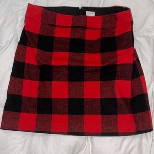 Adorable j crew buffalo plaid wool skirt